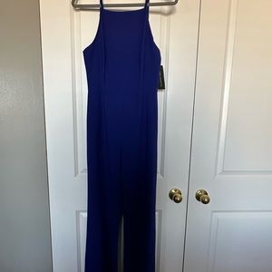 Royal blue spaghetti strap jumpsuit - great quality